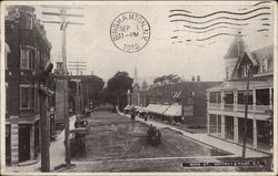 Main Street Whitney Point, NY Postcard Postcard