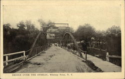 Bridge over the Otselic Whitney Point, NY Postcard Postcard