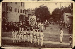 Parade in Union New York Postcard Postcard