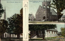 ME Church, First Presbyterian Church Postcard