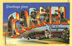 Greetings from Carmel Postcard