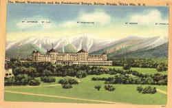 The Mount Washington And The Presidential Range, Bretton Woods Postcard