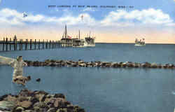 Boat Landing At Ship Island Postcard