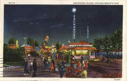 Enchanted Island 1933 Chicago World's Fair 1933 Chicago World Fair Postcard Postcard