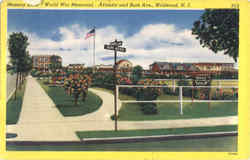 Memory Lane World War Memorial, Atlantic and Burk Ave. Wildwood, NJ Postcard Postcard