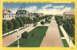 Central Avenue Looking North From 26th Avenue Wildwood, NJ Postcard Postcard