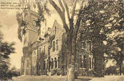 College Hall, Smith College Postcard