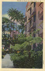 Garden At Royal Howaiian Hotel Hawaii Postcard Postcard