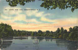 Laural Park Lake Hendersonville, NC Postcard Postcard