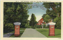 East Entrance Mars Hill College North Carolina Postcard Postcard