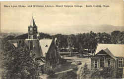 Mary Lyon Chapel And Williston Library, Mount Holyoke College South Hadley, MA Postcard Postcard