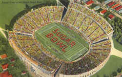 Aerial View Of The Sugar Bowl Postcard