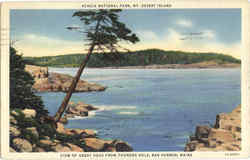 View Of Great Head From Thunder Hole Mount Desert Island, ME Postcard Postcard