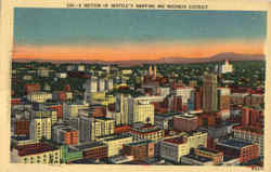 A Section Of Seattle's Shopping And Business District Washington Postcard Postcard