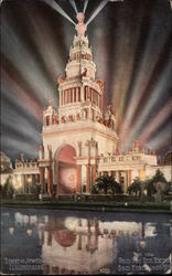 Tower of Jewels, Illuminated Postcard