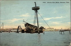 Wreck of the Maine Havana, Cuba Postcard Postcard