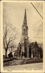 Second Congregational Church Greenwich, CT Postcard Postcard