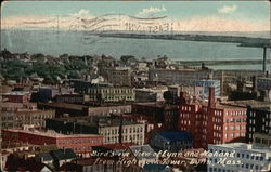 Bird's Eye View of Lynn and Nahand from the High Rock Tower Massachusetts Postcard Postcard