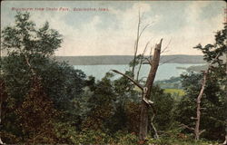 Mississippi from Crapo Park Postcard