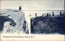 Purgatory near Second Beach Newport, RI Postcard Postcard