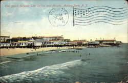 The Beach Between the Casino and Arcade Postcard