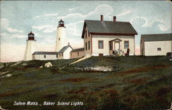 Baker Island Lights Postcard