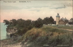 Point Gratiot Light Dunkirk, NY Postcard Postcard