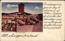 Cotton Compress Farming Postcard Postcard