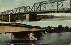 New and Old Waterford Bridge Postcard