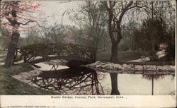 Rustic Bridge, Central Park Postcard