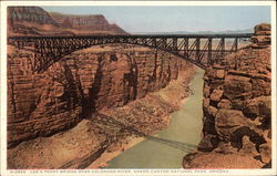 Lee's Ferry Bridge over Colorado River Grand Canyon National Park Postcard Postcard