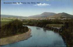 Mountains Along the Murray Bay River Quebec Canada Postcard Postcard