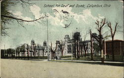 School for Deaf and Dumb Columbus, OH Postcard Postcard