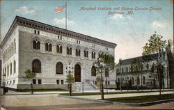 Maryland Institute and Corpus Christie Church Baltimore, MD Postcard Postcard