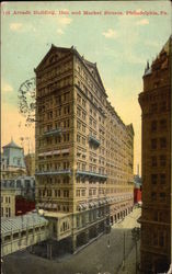 Arcade Building, 15th and Market Streets Postcard