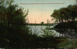 Chipewanoxett Island and Arnold's Cove East Greenwich, RI Postcard Postcard