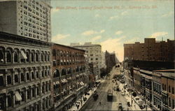 Main Street Looking South from 9th Street Kansas City, MO Postcard Postcard