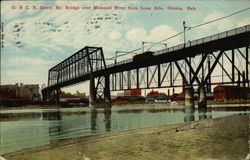 O. & C.B. Street Ry. Bridge Postcard