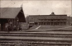 Loomis House and Erie Station Postcard