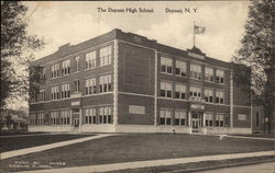 The Deposit High School New York Postcard Postcard