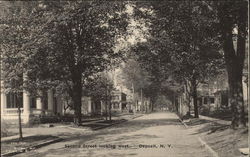 Second Street looking West Deposit, NY Postcard Postcard