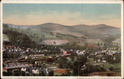 "Scene Along The Erie Railroad", Birds-eye-view of Town Postcard