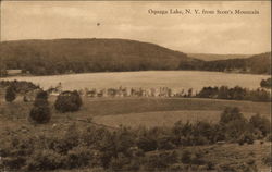 View from Scott's Mountain Oquaga Lake, NY Postcard Postcard