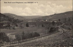 State Road toward Binghamton Postcard