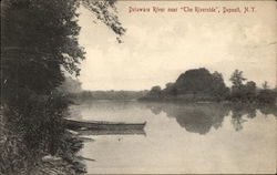 Delaware River near "The Riverside" Postcard