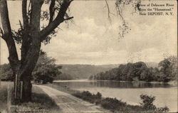 View of Delaware River From the Homestead Deposit, NY Postcard Postcard