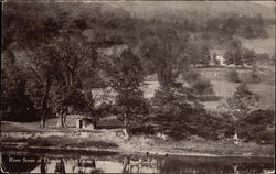 River Scene at Thomas Valley Farm Postcard