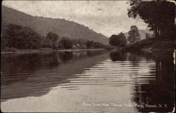 River Scene near Thomas Valley Farm Postcard