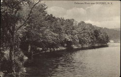 Delaware River Deposit, NY Postcard Postcard