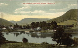 The Delaware River Above the Dam Deposit, NY Postcard Postcard